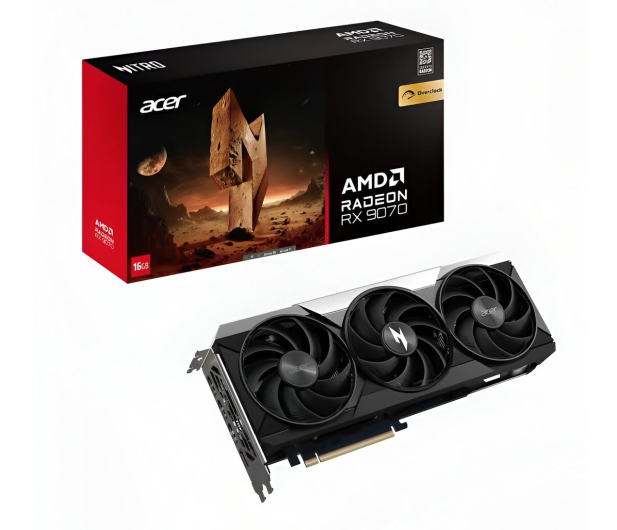 Acer Radeon RX 9070 Nitro OC 16GB GDDR6